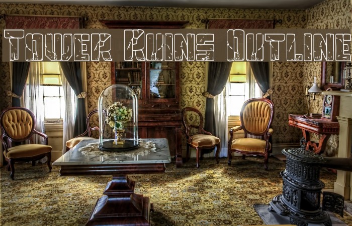 Tower Ruins Outline Example 1