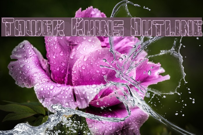 Tower Ruins Outline Example 2