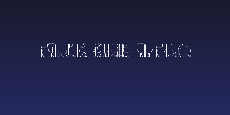 Tower Ruins Outline Social Header