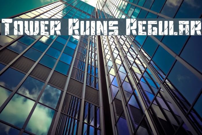 Tower Ruins Regular Font examples