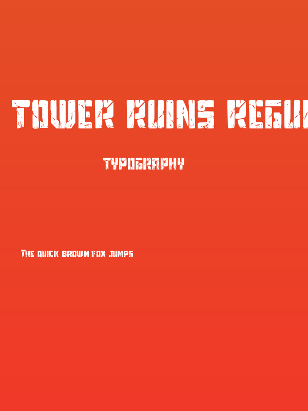 Tower Ruins Regular Poster