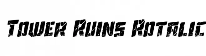 Tower Ruins Rotalic  font caratteri gratis