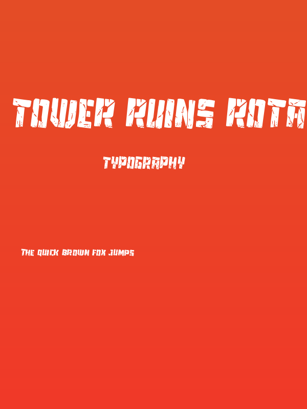 Tower Ruins Rotated 2 Poster