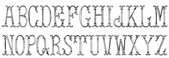 Tower of London Font LOWERCASE