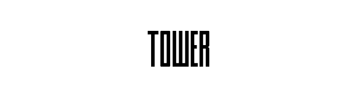 Tower  Frei Schriftart Herunterladen