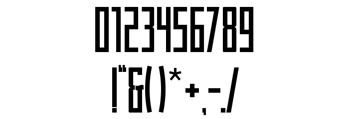 Tower Font OTHER CHARS