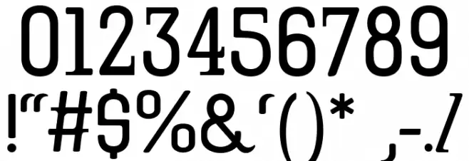 TowerPrintUS Font OTHER CHARS