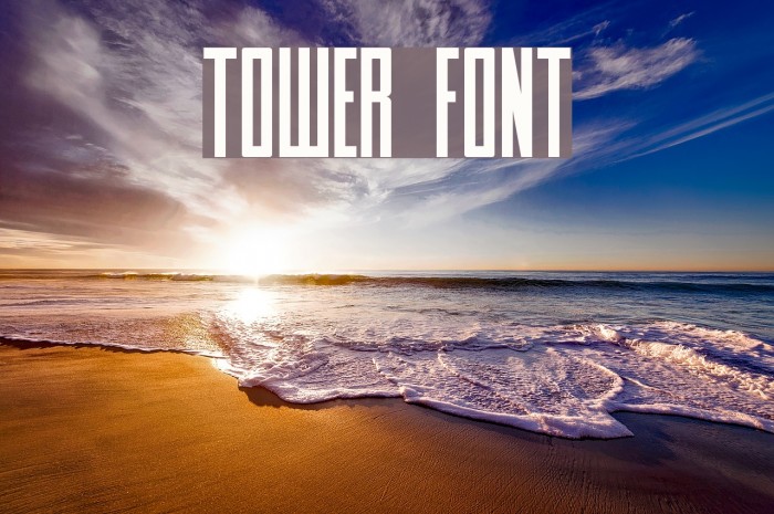 Tower Font examples