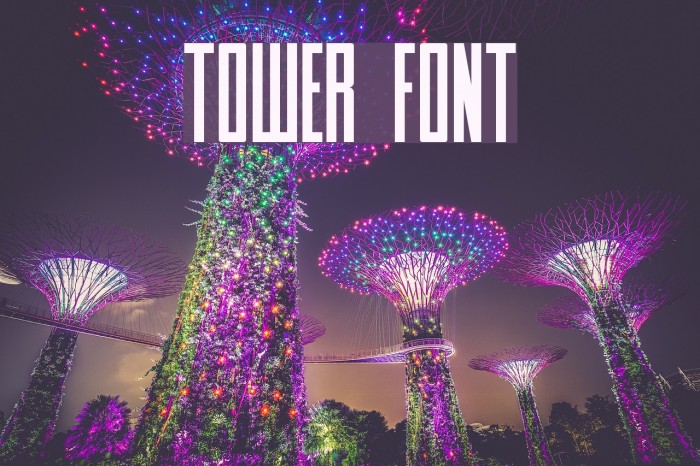 Tower Font examples