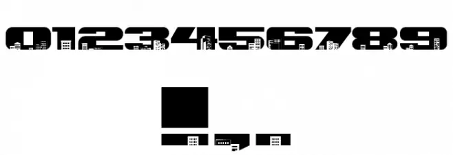 Townscape Regular Font OTHER CHARS