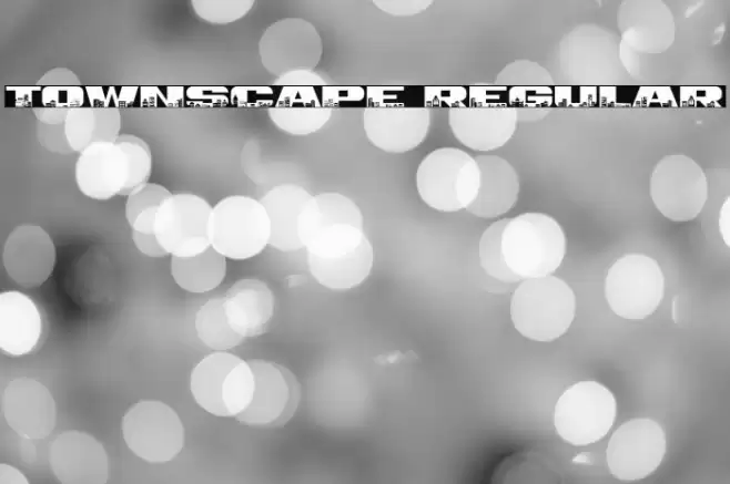 Townscape Regular Font examples