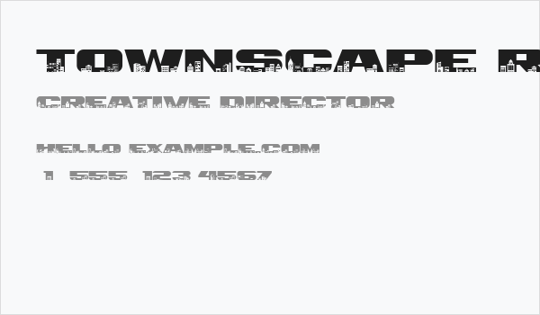 Townscape Regular Business Card