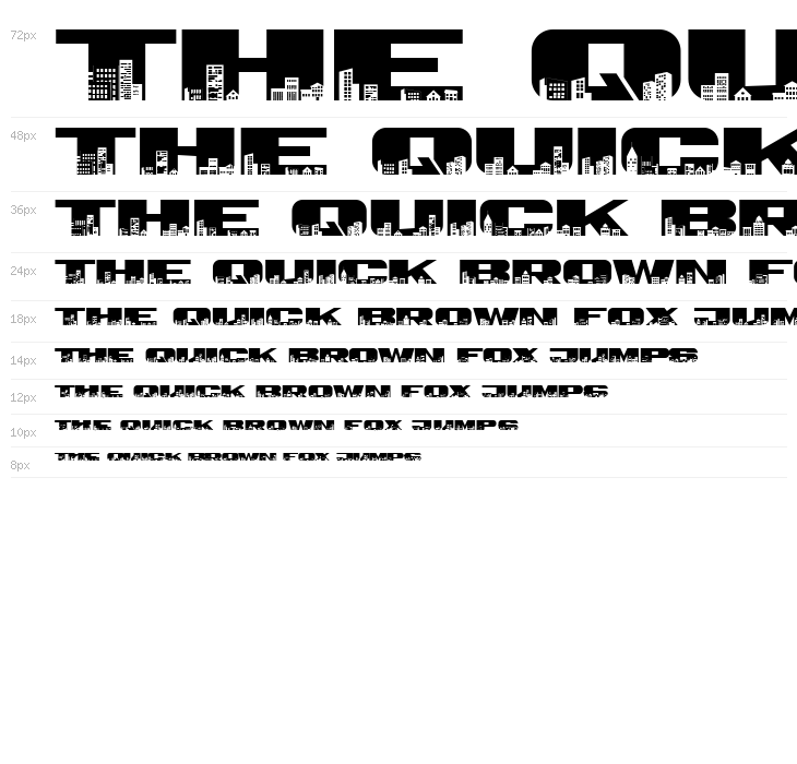 Townscape Regular Waterfall