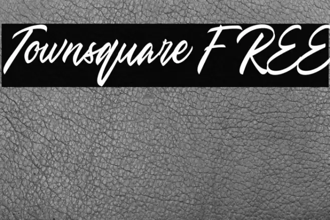 Townsquare FREE Caratteri examples