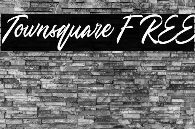 Townsquare FREE Caratteri examples