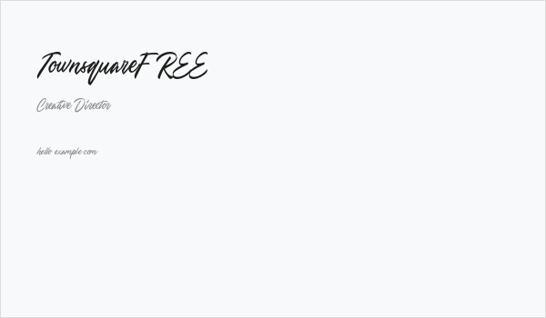 TownsquareFREE Business Card