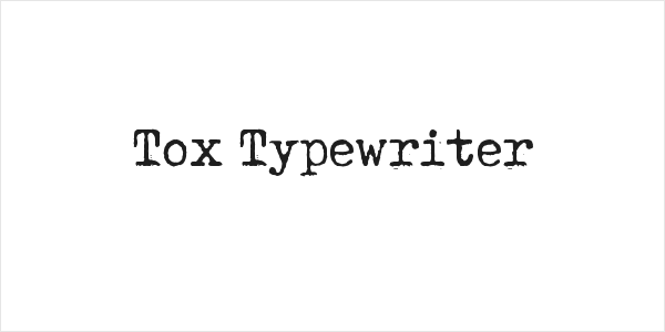 Tox Typewriter Logo