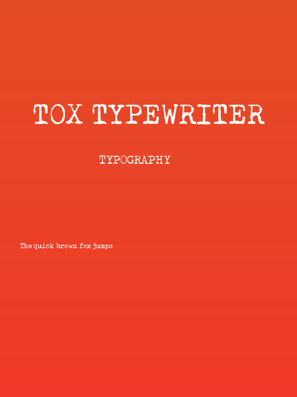 Tox Typewriter Poster