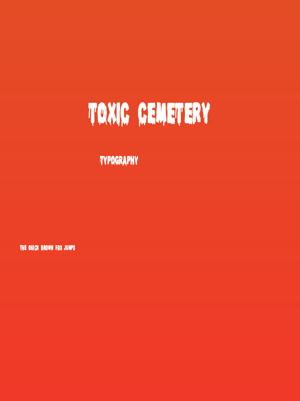 Toxic Cemetery Poster
