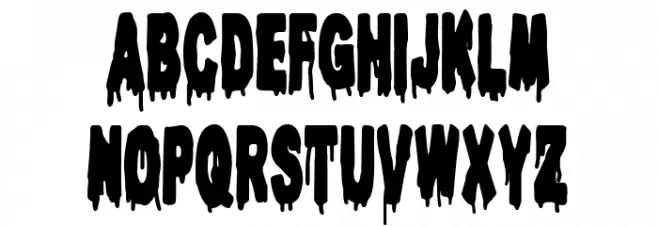 Toxic Cemetery Font LOWERCASE