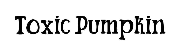 Toxic Pumpkin  font caratteri gratis