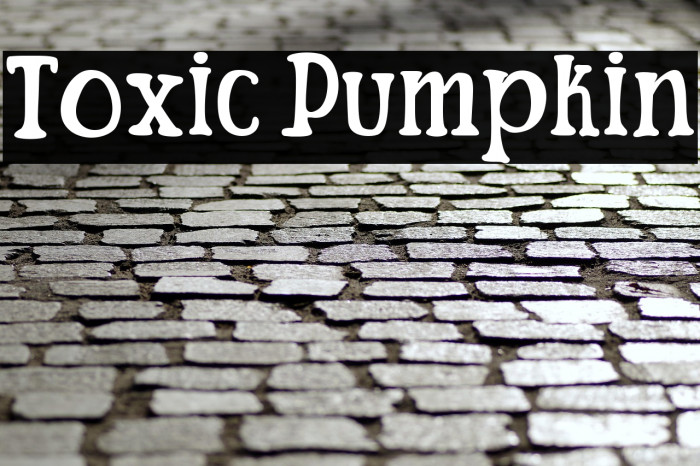 Toxic Pumpkin Example 1