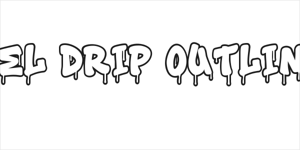 Toxic Rebel Drip Outline Outline Logo