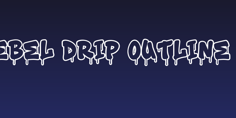 Toxic Rebel Drip Outline Outline Social Header
