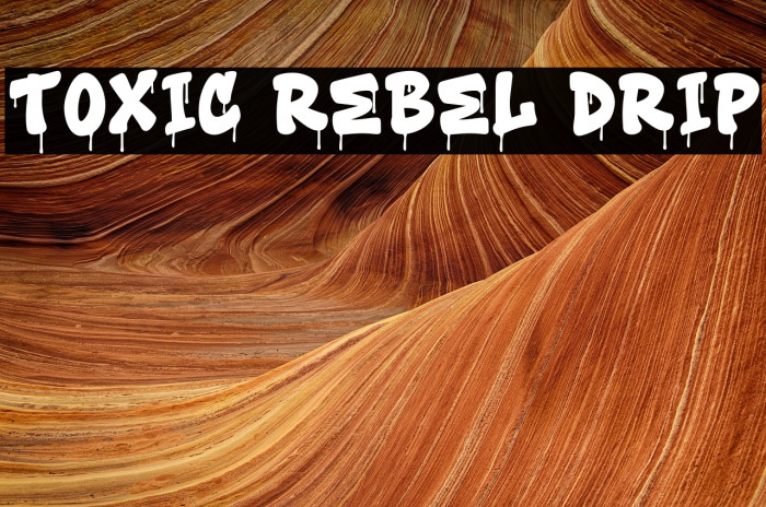 Toxic Rebel Drip Caratteri examples