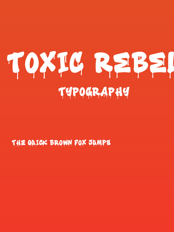 Toxic Rebel Drip Poster