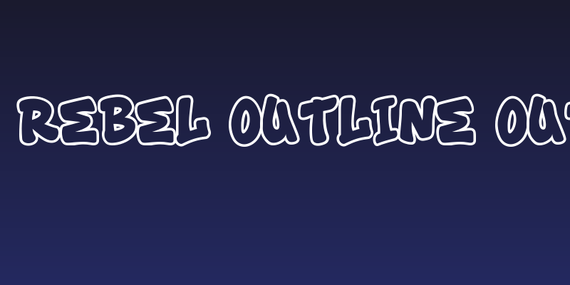 Toxic Rebel Outline Outline Social Header
