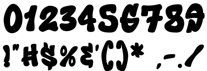 Toxic Rebel フォント その他の文字