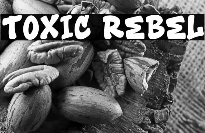 Toxic Rebel Font examples
