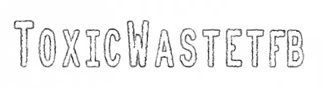 Toxic Waste tfb  Frei Schriftart Herunterladen