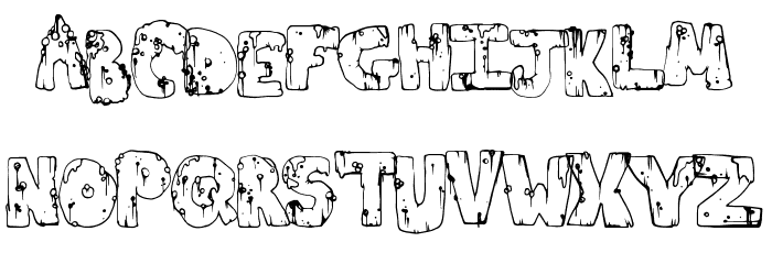 ToxicWaste Font LOWERCASE