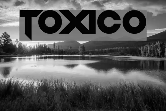 Toxico Font examples