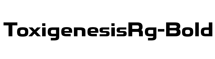 ToxigenesisRg-Bold Font