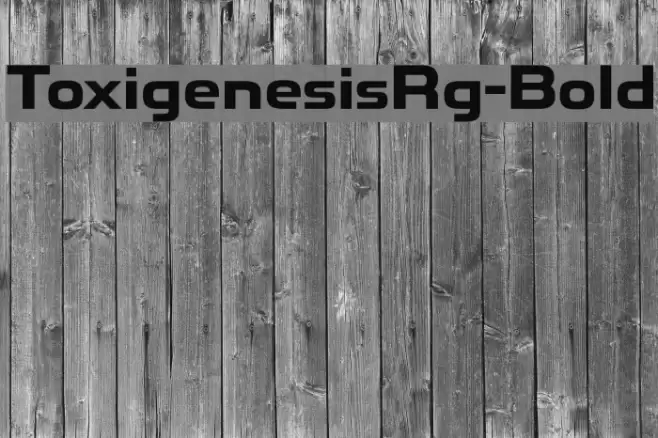 ToxigenesisRg-Bold Font examples