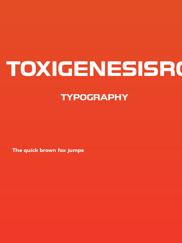 ToxigenesisRg-Bold Poster