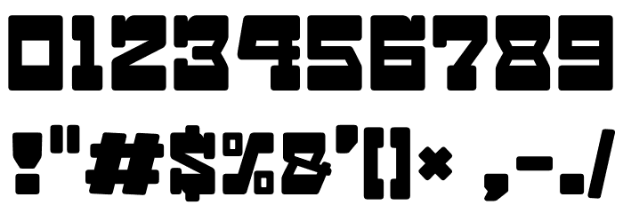 Toy Block Maestro Font OTHER CHARS