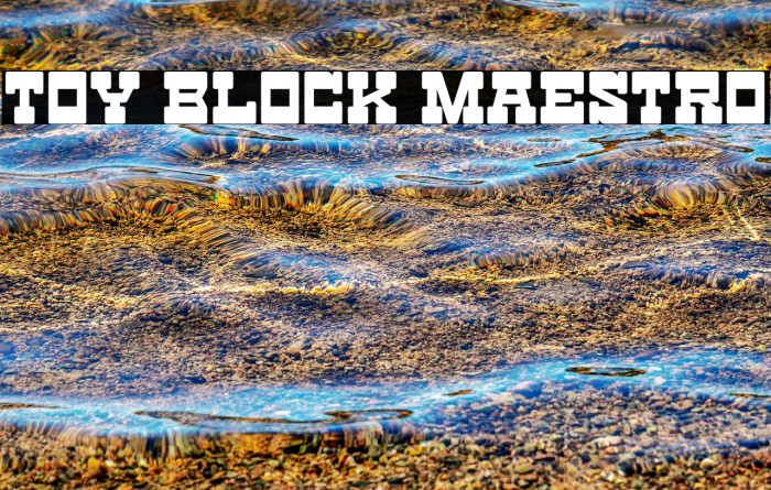 Toy Block Maestro Font examples