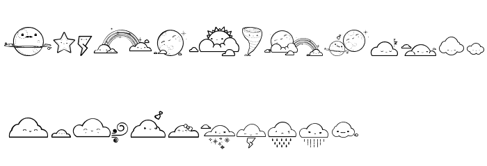 Toy Cloud Font LOWERCASE