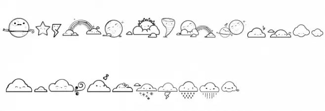 Toy Cloud Fuentes MINÚSCULAS