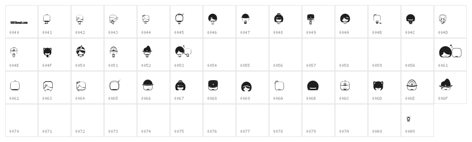 Toy Stum Character Map