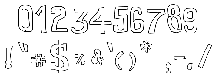 Toy Toy Toon Font OTHER CHARS