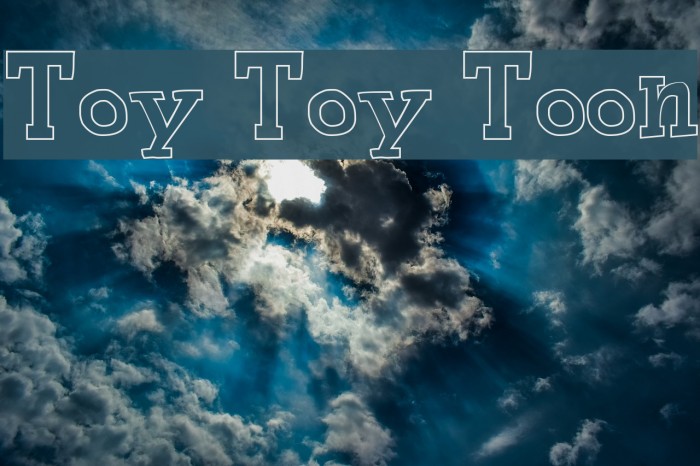 Toy Toy Toon Font examples