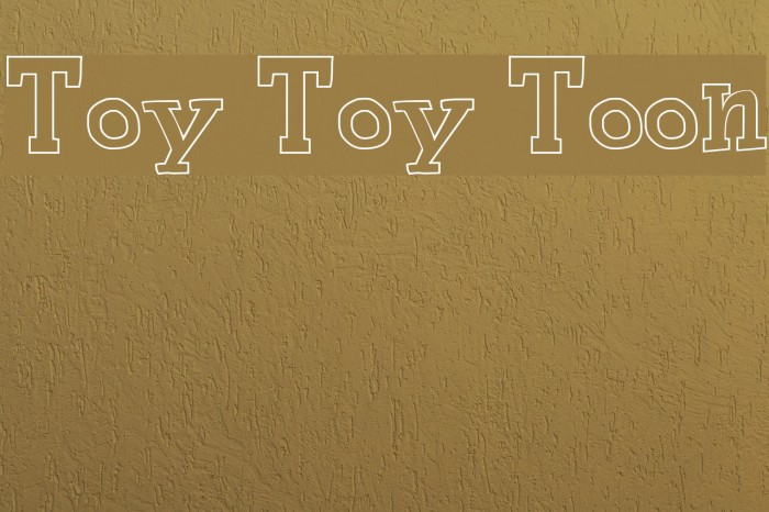 Toy Toy Toon Font examples