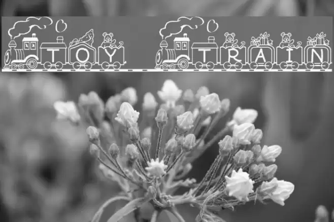 Toy Train Fonte examples