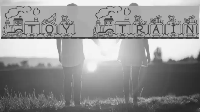 Toy Train Fonte examples