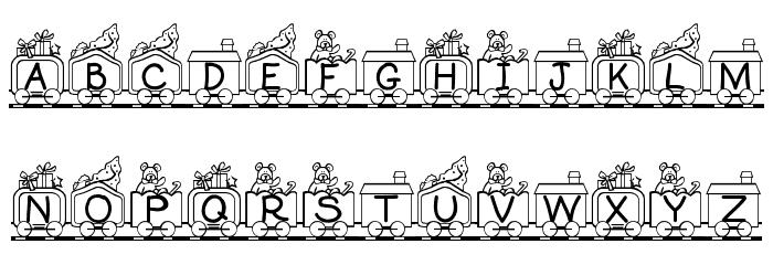 Toy Train Font LOWERCASE